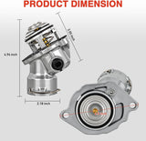 Nilight Aluminium Thermostat Housing Assembly Fit for Mercedes-Benz C230 C250 C300 C350 E300 ML350 R350 S400 SLK300 Engine Coolant Thermostat Housing for Car 2722000015 2722000115 2722000415 TM45100D, view 4