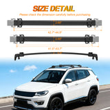 Nilight Aluminum Roof Rack Cross Bars Fit for Jeep Compass MP 2017 2018 2019 2020 2021, view 3