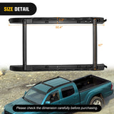 Nilight Aluminum Roof Rack Cross Bars Fit for Toyota Tacoma Double Cab 2005 2006 2007 2008 2009 2010 2011 2012 2013 2014 2015 2016 2017 2018 2019 2020 2021 2022 2023, view 3