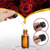 Nilight Amber Glass Bottles for Essential Oils with Glass Eye Dropper 30 ml (1oz) for Essential Oils, Chemistry Lab Chemicals, Colognes & Perfumes (12 Pack), view 2