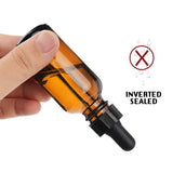 Nilight Amber Glass Bottles for Essential Oils with Glass Eye Dropper 30 ml (1oz) for Essential Oils, Chemistry Lab Chemicals, Colognes & Perfumes (12 Pack), view 6
