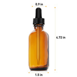 Nilight Amber Glass Bottles for Essential Oils with Glass Eye Dropper 60 ml (2oz) for Essential Oils, Chemistry Lab Chemicals, Colognes & Perfumes- Pack of 12, view 2