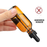 Nilight Amber Glass Bottles for Essential Oils with Glass Eye Dropper 60 ml (2oz) for Essential Oils, Chemistry Lab Chemicals, Colognes & Perfumes- Pack of 6, view 5