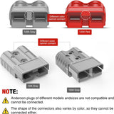 Nilight Anderson Connector 120AMP 4AWG Anderson Plug 12V-36V Battery Quick Connect/Disconnect Wire Harness Plugs Connectors Kit for 4 Gauge Cables Car Marine ATV Trailer Towing Winch Motor 2 Pack Grey, view 5