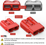 Nilight Anderson Connector 175AMP 4AWG Anderson Plug 12V-36V Battery Quick Connect/Disconnect Wire Harness Plugs Connectors Kit for 4 Gauge Cables Car Marine ATV Trailer Towing Winch Motor, 2 Pack Red, view 5