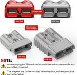 Nilight Anderson Connector 350AMP 2/0AWG Anderson Plug 12V-36V Battery Quick Connect/Disconnect Wire Harness Plugs Connectors Kit for 2/0 Gauge Cables Car ATV Trailer Towing Winch Motor, 2 Pack Grey, view 5