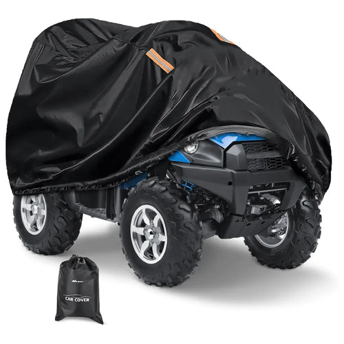 Nilight ATV Cover Waterproof 420D Heavy Duty Ripstop Material Black Protects 4 Wheeler from Snow Rain All Season All Weather UV Protection Fits up to 100 Inch