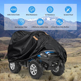 Nilight ATV Cover Waterproof 420D Heavy Duty Ripstop Material Black Protects 4 Wheeler from Snow Rain All Season All Weather UV Protection Fits up to 100 Inch, view 3