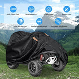 Nilight ATV Cover Waterproof 420D Heavy Duty Ripstop Material Black Protects 4 Wheeler from Snow Rain All Season All Weather UV Protection Fits up to 82 Inch, view 3