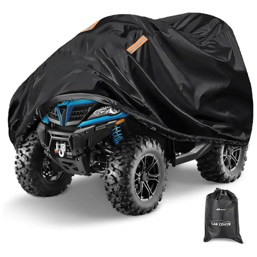 Nilight ATV Cover Waterproof 420D Heavy Duty Ripstop Material Black Protects 4 Wheeler from Snow Rain All Season All Weather UV Protection Fits up to 86 Inch