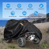 Nilight ATV Cover Waterproof 420D Heavy Duty Ripstop Material Black Protects 4 Wheeler from Snow Rain All Season All Weather UV Protection Fits up to 86 Inch, view 3
