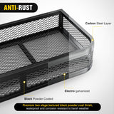 Nilight ATV Front Cargo Basket, 17 Inch W x 36 Inch L x 6.3 Inch H Racks and Baskets with Steel Mesh Frame, Heavy Duty ATV Storage Cargo Box Attachments for Luggage Carrier, view 5
