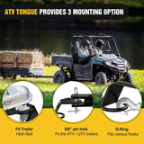 Nilight ATV/UTV Three-Way Hitch 3500lbs Three-Way Lawn Mover Adapter 3 Inch Drop/Rise, Heavy Duty Universal ATV Hitch Attachments, Trailer Hitch Adapter, view 4