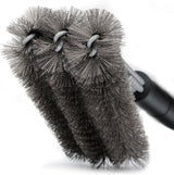 Nilight BBQ Grill Brush By GRILL CHIEF - 18 Inch - 3 Stainless Steel Brushes in 1 - Best Barbecue Cleaner Tools Accessories - Outdoor Kitchen Wire Bristles Cleaning Grates Parts Set to Handle Weber, Charbroil, Gas, Electric, Porcelain, Infrared Grills, view 5