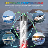 Nilight Boat Navigation Light 4FT Spiral LED Whip Lights 360° Visibility 2NM Coast Guard Compliant 400+ Patterns with Remote Plug-in Base Boats Stern Navlight for Night Fishing, Yacht, Pontoon, view 3