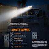 Nilight Boat Spotlight 60W 5000LM Magnetic LED Light 12V-24V Offroad | Remote Controlled 360° Rotating Spotlight with Magnetic Base for Boats Trucks Utvs Tractors Hunting and Search, view 4