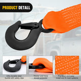 Nilight Boat Trailer Winch Strap 2 x 20Inch With Steel Hook 500 LBS Break Strength Winch Strap For Pontoon, Jet Ski, Fishing Boat, view 3