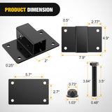 Nilight Bolt on Tractor Bucket 2 inch Receiver 5/8inch Hitch Pin Hole Class 3 Trailer Hitch, view 2