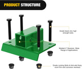 Nilight Bolt on Tractor Bucket 2 inch Towing Receiver Adapter 5/8 InchPin Hole Class 3 Trailer Hitch 12000 LBS Work Well for Tractor Buckets Green, view 2