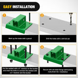 Nilight Bolt on Tractor Bucket 2 inch Towing Receiver Adapter 5/8 InchPin Hole Class 3 Trailer Hitch 12000 LBS Work Well for Tractor Buckets Green, view 3