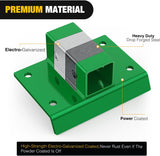 Nilight Bolt on Tractor Bucket 2 inch Towing Receiver Adapter 5/8 InchPin Hole Class 3 Trailer Hitch 12000 LBS Work Well for Tractor Buckets Green, view 5