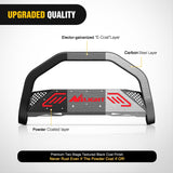 Nilight Bull Bar & License Plate Hole with LED Light Bar Compatible with Ford Ranger 2019 2020 2021 2022 2023 2024 2025 2026 Truck Brush Guard, Front Bumper Push Bar w/Grille Skid Plate Light Mount, view 6