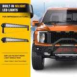 Nilight Bull Bar with Light Bar&License Plate Hole Compatible for Ford F-150 F150 2004-2026 Truck Brush Guard, Front Bumper Push Bar w/Grille Skid Plate Light Mount, view 4