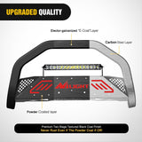 Nilight Bull Bar with Light Bar&License Plate Hole Compatible for Ford F-150 F150 2004-2026 Truck Brush Guard, Front Bumper Push Bar w/Grille Skid Plate Light Mount, view 6