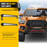 Nilight Bull Bar with Light Bar & License Plate Hole Compatible with Toyota Tacoma 2016 2017 2018 2019 2020 2021 2022 2023 Truck Brush Guard, Front Bumper Push Bar w/Grille Skid Plate Light Mount (25% OFF Final Checkout), view 5