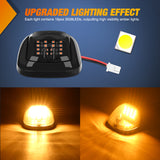 Nilight Cab Roof Marker Light 5 PCS 16 LED Smoked Lens Amber Top Clearance Lights Kit Waterproof Surface Mount for Ford Dodge Ram SUV POV Pickup Trucks, view 3