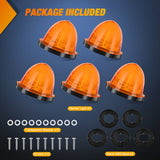 Nilight Cab Roof Marker Light 5 PCS 18 LED Amber Top Clearance Indicator Lights Waterproof Surface Mount for Heavy Duty Trucks Trailer Camper RV Tractor, view 5