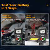 Nilight Car Battery Tester 6V 12V 24V Accurate Digital Auto Analyzer 100-2000 CCA Voltage SOH SOC Internal Resistance Test for Cars Trucks SUV ATV Boats Motorcycles Vehicle, view 5