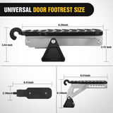 Nilight Car Door Step Universal Aluminum Latch Step for Car Roof Access Portable Folding Car Door Latch Hook Step Multi-Adjustable Both Feet Stand Pedal Max Load 500 Lbs for Truck SUV Vehicles, Black, view 5