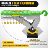 Nilight Car Door Step Universal Aluminum Latch Step for Car Roof Access Portable Folding Car Door Latch Hook Step Multi-Adjustable Both Feet Stand Pedal Max Load 500 Lbs for Truck SUV Vehicles, Green, view 3