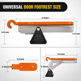 Nilight Car Door Step Universal Aluminum Latch Step for Car Roof Access Portable Folding Car Door Latch Hook Step Multi-Adjustable Both Feet Stand Pedal Max Load 500 Lbs for Truck Suv Vehicles, Orange, view 5