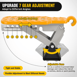Nilight Car Door Step Universal Aluminum Latch Step for Car Roof Access Portable Folding Car Door Latch Hook Step Multi-Adjustable Both Feet Stand Pedal Max Load 500 Lbs for Truck Suv Vehicles, Yellow, view 3
