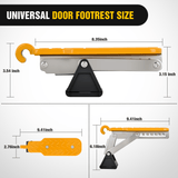 Nilight Car Door Step Universal Aluminum Latch Step for Car Roof Access Portable Folding Car Door Latch Hook Step Multi-Adjustable Both Feet Stand Pedal Max Load 500 Lbs for Truck Suv Vehicles, Yellow, view 5