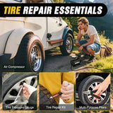 Nilight Car Emergency Kit with Jumper Cable Air Compressor Tire Repair Essential Tools First Aid Alligator Connector Electrical Kit for Travel Camping Outdoor Cars Truck SUV RV, view 4