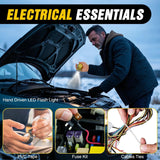 Nilight Car Emergency Kit with Jumper Cable Air Compressor Tire Repair Essential Tools First Aid Alligator Connector Electrical Kit for Travel Camping Outdoor Cars Truck SUV RV, view 6