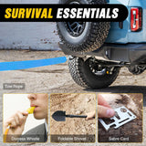 Nilight Car Emergency Kit with Jumper Cable Air Compressor Tire Repair Essential Tools First Aid Alligator Connector Electrical Kit for Travel Camping Outdoor Cars Truck SUV RV, view 5