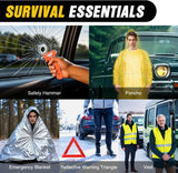 Nilight Car Emergency Kit with Jumper Cable Air Compressor Tire Repair Essential Tools First Aid Alligator Connector Electrical Kit for Travel Camping Outdoor Cars Truck SUV RV, view 5