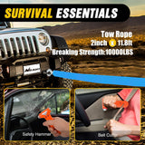 Nilight Car Emergency Kit with Jumper Cable Air Compressor Tire Repair Essential Tools First Aid Alligator Connector Electrical Kit for Travel Camping Outdoor Cars Truck SUV RV, view 6