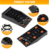 Nilight Car Ramps, Portable Low Profile Vehicles Service Ramp for Home Garage Maintenance, 10,000lb GVW Capacity, 2 Pack (Pair), view 5