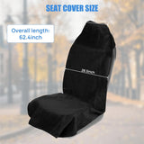 Nilight Car Seat Cover Black Terry Fabric Water and Sweat Absorbent Ideal for Running Gym Workouts Beach Swimming and Hiking Suitable for Cars Truck SUV, view 2