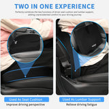 Nilight Car Seat Cushion Black Velvet Gel Memory Foam Seats Soft and Comfortable Suitable for Daily Life and Driving Relieves Sciatica and Tailbone Pain Improves Drive Vision, view 4