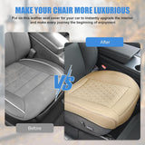 Nilight Car Seat Cushion Cover Beige Leather Front Seats Waterproof Anti-Slip with Storage Bag Wraps Bottom Fits Cars Sedan Van SUV Truck, view 5