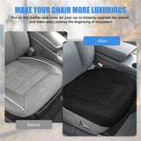 Nilight Car Seat Cushion Cover Black Leather Front Seats Waterproof Anti-Slip with Storage Bag Wraps Bottom Fits Cars Sedan Van SUV Truck, view 6
