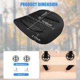 Nilight Car Seat Cushion Cover Black Leather Front Seats with Wings Waterproof and Anti-Slip with Storage Bag Wrapped Bottom Suitable for Cars Sedan Van SUV Truck, view 3