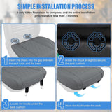 Nilight Car Seat Cushion Cover Gray Leather Front Seats Waterproof Anti-Slip with Storage Bag Wraps Bottom Fits Cars Sedan Van SUV Truck, view 6