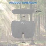 Nilight Car Seat Cushion Gray Velvet Gel Memory Foam Seats Soft and Comfortable Suitable for Daily Life and Driving Relieves Sciatica and Tailbone Pain Improves Drive Vision, view 2